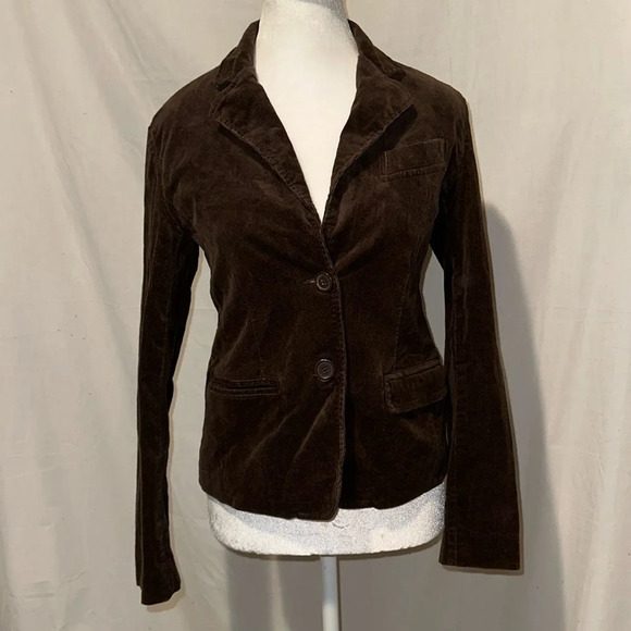 junior size medium brown corduroy Duck Head Jeans Co jacket / blazer - Picture 1 of 3